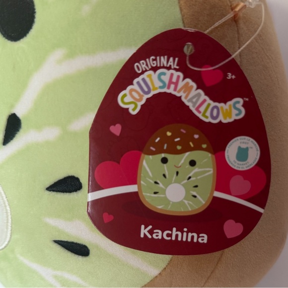 ✨ NWT Squishmallows Kachina the Kiwi 10″ Valentine Edition Plush - Picture 3 of 4